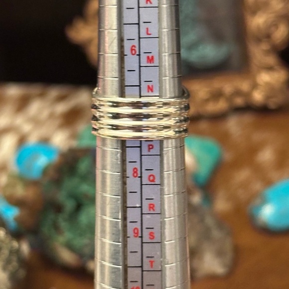 Turquoise sterling balls southwestern sterling silver ring - Picture 4 of 8